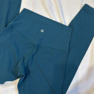 Teal 25” Lululemon Align Leggings | 4
